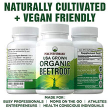 Load image into Gallery viewer, Organic Beet Root Capsules - USA Grown Vegan Super Food Beets Juice Powder Pills 1200 mg. Nitric Oxide Energy Boosting Polyphenol Beetroot Tablets. Detox, Blood Pressure Supplement
