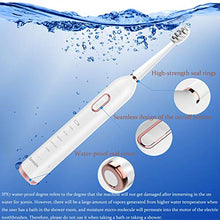 Load image into Gallery viewer, Sporzin Electric Toothbrushes for Adults Sonic Toothbrush Electronic Toothbrush USB Charging Last 60 Days 5 Modes 3 Intensities Smart Timer with 2 Dupont Brush Heads &amp; Travel Case Toothbrush Holder
