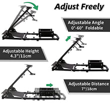 Load image into Gallery viewer, Hottoby Racing Simulator Cockpit Stand All for Fanatec/Thrustmaster/Logitech G25/G29/G920/G923 Support to PC/Xbox One/PC Gaming Simracing
