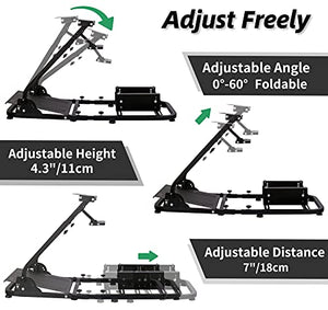 Hottoby Racing Simulator Cockpit Stand All for Fanatec/Thrustmaster/Logitech G25/G29/G920/G923 Support to PC/Xbox One/PC Gaming Simracing