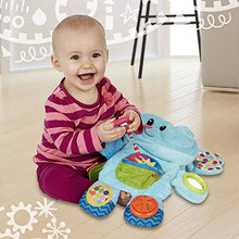 Load image into Gallery viewer, Playskool Fold 'n Go Elephant Stuffed Animal Tummy Time Toy for Babies 3 Months and Up, Blue (Amazon Exclusive)
