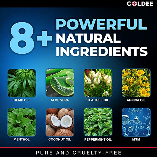 Load image into Gallery viewer, Coldee Hеmp Cream 4 fl oz - Made in USA - All-Natural Hеmp Extract Cream - Soothes Discomfort in Knee, Joint, and Back - Max Strength and Efficiency