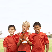 Load image into Gallery viewer, GoSports Rubber Footballs - 6 Pack of Youth Size Balls with Pump &amp; Carrying Bag
