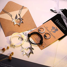 Load image into Gallery viewer, THUNARAZ Dragon Wing Matching Necklaces Bracelets for Couples Love Pendant Couple Necklace Angel Devil Wings Rings Couple Family Friendship Jewelry Gift Set
