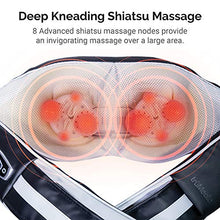 Load image into Gallery viewer, TruMedic InstaShiatsu+ Neck, Back, and Shoulder Massager with Heat - 3 Massage Speeds, Cordless &amp; Rechargeable, Use at Home &amp; Office for Full Body Shiatsu Relaxation (IS-3000PRO)
