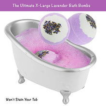 Load image into Gallery viewer, Bath Gift Basket Set for Women: Relaxing at Home Spa Kit Scented with Lavender and Jasmine - Includes Large Bath Bombs, Salts, Shower Gel, Body Butter Lotion, Bath Oil, Bubble Bath, Loofah and More
