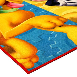 Disney Mickey Mouse Clubhouse Rug HD Digital MMCH Kids Room Decor Bedding Area Rugs 5x7, X Large, Multicolor