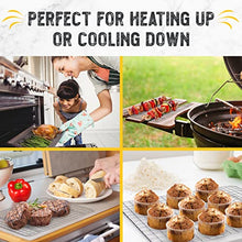 Load image into Gallery viewer, Checkered Chef Cooling Rack - Set of 2 Stainless Steel, Oven Safe Grid Wire Racks for Cooking &amp; Baking - 8” x 11 ¾&quot;

