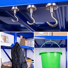Load image into Gallery viewer, DIYMAG Magnetic Hooks, 22Lbs Strong Magnet Hooks for Kitchen, Home, Cruise, Workplace, Office and Garage, Pack of 20
