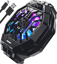 Load image into Gallery viewer, Cell Phone Cooler Black Shark Fun Cooler 2Pro, Cellphone Radiator with LED Temperature Display/Sleep Timer/Fan Speed Settings for 2.63-3.46 inches iOS/Android Semiconductor Heatsink Cooling
