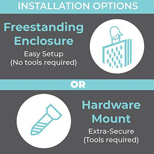 Toddleroo by North States Superyard 6 Panel Baby Play Yard/Barrier with Wall Mount Kit: Create a safe play area or extra wide baby gate anywhere. 38.5" - 201" wide, 18.5 ft. enclosure (26" tall, Gray)