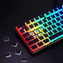 Load image into Gallery viewer, Havit Keycaps 60 87 104 Double Shot Backlit PBT Pudding Keycap Set with Puller for DIY Cherry MX RGB Mechanical Keyboard (Black)
