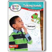 Load image into Gallery viewer, Brainy Baby Talking Hands Sign Language DVD: Discovering Sign Language Deluxe Edition
