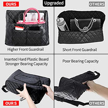 Load image into Gallery viewer, BUJOYWOD Purse Holder for Car Net Pocket Handbag Holder, Upgraded Purse Holder for Car Organizer and Storage, Car Handbag Holder for Extra Storage (Leather Black)
