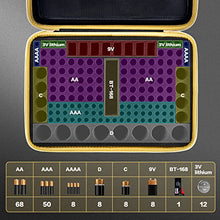 Load image into Gallery viewer, Battery Organizer Storage Case, Batteries Holder Container Carrying Hard Bag Box with Battery Tester Holds 162+ Battery Variety Pack AA AAA AAAA C D 9V 3V Lithium (Not Include Batteries Pack)
