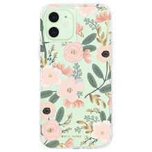 Load image into Gallery viewer, Rifle Paper Co - Case for iPhone 12 Mini (5G) - 10 ft Drop Protection - Gold Foil Elements - 5.4 Inch - Wild Flowers

