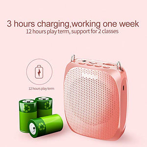 Portable Voice Amplifier SHIDU Personal Speaker Microphone Headset Rechargeable Mini Pa System for Teachers Tour Guides Coaches Classroom Singing Yoga Fitness Instructors