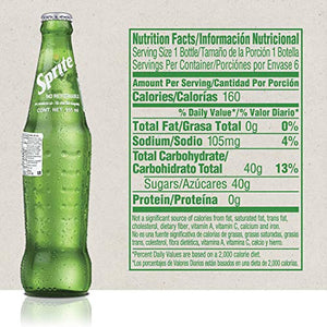 Mexican Sprite Glass Bottle, 12 fl oz, 24 Pack