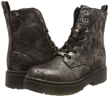 Load image into Gallery viewer, Dockers by Gerli Girls Winter Fashion Boot, Black Silver, 6 Big Kid
