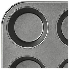 Load image into Gallery viewer, Amazon Basics Nonstick Muffin Baking Pan, 12 Cups - Set of 2
