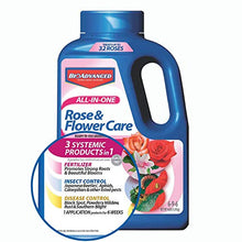 Load image into Gallery viewer, Osmocote 274850 Smart-Release Plant Food Plus Outdoor &amp; Indoor, 8 lbs &amp; Bayer Advanced 701110A All in One Rose and Flower Care Granules, 4-Pound
