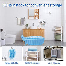 Load image into Gallery viewer, relaxing baby Inflatable Baby Bathtub, Newborn Baby Bathtub seat for Infant, Non-Slip Baby Pool for Sitting up, Portable Toddler tub Shower, Foldable Travel tub with Pool Toy &amp;air Pump Accessories.
