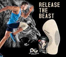 Load image into Gallery viewer, Physix Gear Knee Support Brace - Premium Recovery &amp; Compression Sleeve for Meniscus Tear, ACL, MCL Running &amp; Arthritis - Best Neoprene Stabilizer Wrap for Crossfit, Squats &amp; Workouts (Single Beige S)
