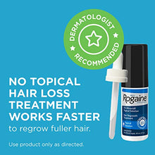 Load image into Gallery viewer, Rogaine Men&#39;s Extra Strength 5% Minoxidil Topical Solution for Hair Loss and Regrowth, Treatment for Thinning Hair, 3 Month Supply, Unscented, 2 Fl Oz, Pack of 3
