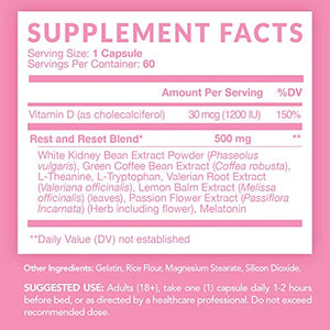 Havasu Nutrition Night Time Fat Burner for Women | Sleep Aid, Appetite Suppressant, and Metabolism Booster for Detox & Cleanse | Healthier Weight Loss | 60 Vegetarian Weight Loss Pills for Women