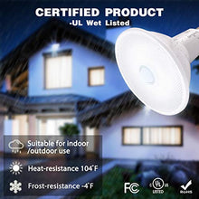 Load image into Gallery viewer, Sengled Motion Sensor Flood Lights Outdoor Dusk to Dawn Security Light Bulbs, E26 PAR38 Motion Activated 5000K Daylight, 1050LM, Waterproof LED Light Bulbs for Porch, Driveways, 2 Pack 4rd Gen
