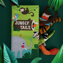 Load image into Gallery viewer, beiens Baby Books Toys, Touch and Feel Crinkle Cloth Books for Babies, Infants &amp; Toddler, Early Development Interactive Car &amp; Stroller Soft Toys Gifts for Boys &amp; Girls (Jungle Tails-1 Book)
