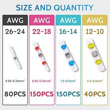Load image into Gallery viewer, Tsinglax 420PCS Solder Seal Wire Connectors, Heat Shrink Butt Connectors, Waterproof and Insulated Electrical Butt Terminals, Butt Splice for Automotive Marine Boat
