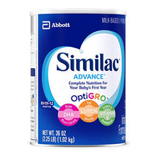 Load image into Gallery viewer, Similac Advance Infant Formula with Iron, Powder, One Month Supply, 36 Ounce (Pack of 3)
