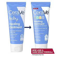 Load image into Gallery viewer, CeraVe Healing Ointment for Baby | Diaper Rash Cream for Extra Dry, Cracked Skin | Lanolin &amp; Fragrance Free | 3 Ounce | Packaging May Vary
