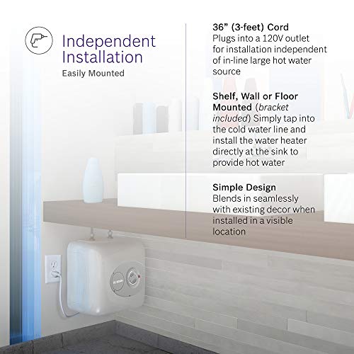 Load image into Gallery viewer, Bosch Electric Mini-Tank Water Heater Tronic 3000 T 2.5-Gallon (ES2.5) - Eliminate Time for Hot Water - Shelf, Wall or Floor Mounted