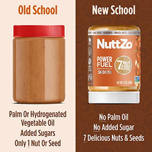 Load image into Gallery viewer, Natural Power Fuel Smooth Nut Butter by NuttZo | 7 Nuts &amp; Seeds Blend, Paleo, Non-GMO, Gluten-Free, Vegan, Kosher | Peanut-Free, 1g Sugar, 6g Protein | 12oz Jar
