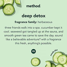 Load image into Gallery viewer, Method Body Wash, Deep Detox, 18 oz, 1 pack, Packaging May Vary
