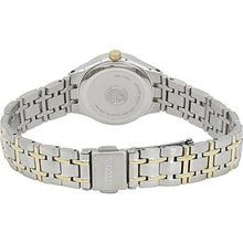 Load image into Gallery viewer, Citizen Women's Eco-Drive Dress Classic Watch in Two-tone Stainless Steel, White Dial (Model: EW1264-50A)
