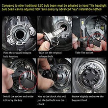 Load image into Gallery viewer, ASLONG 240W 28800LM 9005/HB3 High Beam 9006/HB4 Low Beam LED Headlight Bulbs Combo Package CSP Chips 6000K Cool White Halogen Replacement Bulbs (9005+9006,4 Pack)
