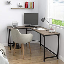 Load image into Gallery viewer, WeeHom L Shaped Desk Corner Gaming Computer Desk for Home Office Sturdy PC Laptop Table Workstation,Small Size
