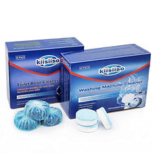 Load image into Gallery viewer, Bathroom Toilet Tank Cleaner 18 Tablets Strong Detergent Ability&amp;Kiisiiso Washing Machine Cleaner Descaler 20 Tablets
