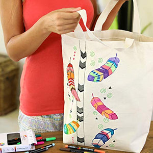 20 Fabric Markers Pens Set - Non Toxic, Indelible and Permanent Fabric Paint Fine Point Textile Marker Pen - Pens Fine Point Tip