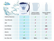 Load image into Gallery viewer, EHM SureFlow Alkaline Water Pitcher Replacement Cartridge – Healthy Drinking Water, PH 8.5-9.5, 6-Stage Filtration &amp; Hydration System

