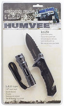 Load image into Gallery viewer, Humvee HMV-KC-ER4 Emergency Rescue and LED Combo Knife with Belt Cutter, Glass Breaker and LED Light
