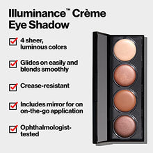 Load image into Gallery viewer, Crème Eyeshadow Palette by Revlon, Illuminance Eye Makeup with Crease- Resistant Ingredients, Creamy Pigmented in Blendable Matte &amp; Shimmer Finishes, 710 Not Just Nudes, 0.12 Oz
