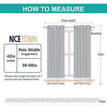 Load image into Gallery viewer, NICETOWN Holiday Decor Thermal Insulated Solid Grommet Blackout Curtains/Drapes for Living Room on Christmas &amp; Thanksgiving (1 Pair, 42 by 63 inches, Burgundy Red)
