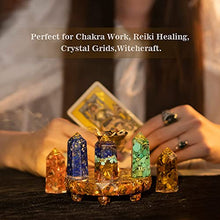 Load image into Gallery viewer, Crystals and Healing Stones Set for Reiki Healing-6pcs Healing Crystals Sets -Crystal Wands Set for Chakra Balancing Meditation Wiccan Housewarming Decor Gifts
