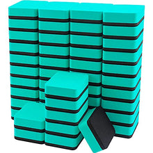 Load image into Gallery viewer, Mini Dry Erase Erasers, IHPUKIDI 48 Pack Magnetic Whiteboard Dry Erasers Chalkboard Cleaner Wiper for Kids and Classroom Teacher Supplies, Home and Office (2 x 2 Inch) Green
