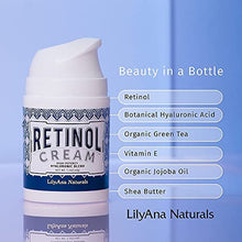 Load image into Gallery viewer, LilyAna Naturals Retinol Cream for Face - Made in USA, Retinol Cream, Anti Aging Cream, Retinol Moisturizer for Face and Neck, Wrinkle Cream for Face, Retinol Complex - 1.7oz

