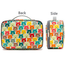 Load image into Gallery viewer, FlowFly Kids Lunch box Insulated Soft Bag Mini Cooler Back to School Thermal Meal Tote Kit for Girls, Boys, Heart
